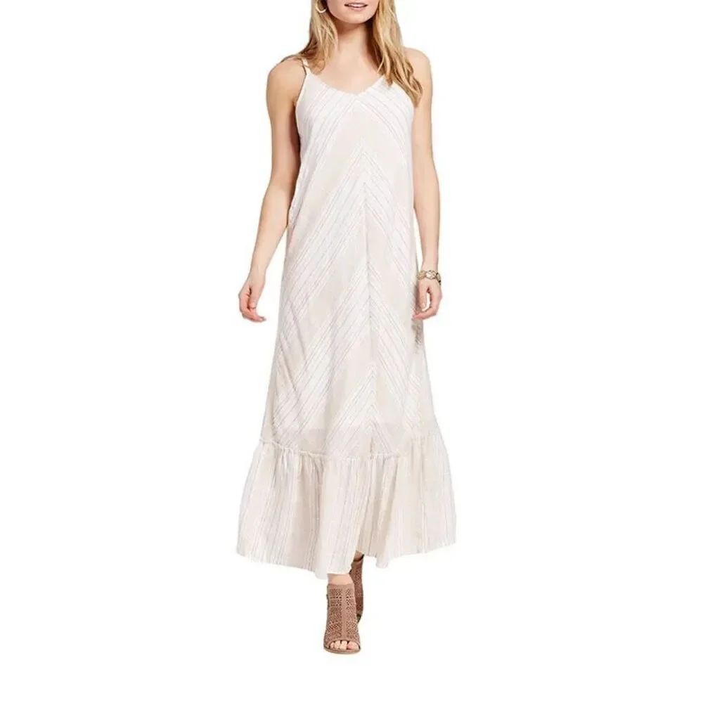 NWT Nkox Rose Boho Beach Maxi Dress SZ L